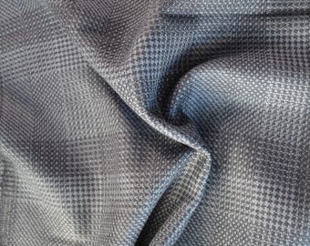 European Pure Wool Dark Navy Melange Wool Tweed Fabric 59" | *By the 1/2 Yard*