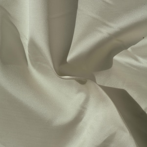 Heavyweight Faille Fabric White Poly Blend Structured 55.5 Inch Usable | *By the 1/2 Yard*