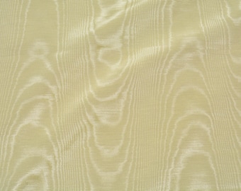 Silk Moiré Fabric | Watered Silk Cotton Blend Designer Deadstock | Dresses, Skirts, Special Occasion | *By the 1/2 Yard*