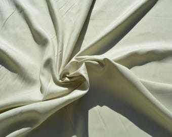Summer Silk Broadcloth Fabric | Light Green Pure Silk, Lightweight | Sewing Fabric, Dressmaking & Couture | by 1/2 Yard