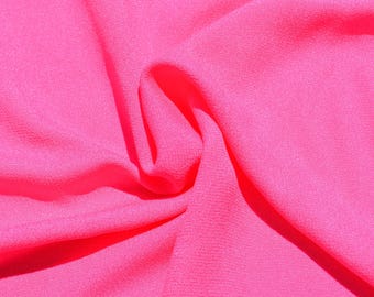 Silk Blend Stretch Jersey Fabric | Pink Lightweight Designer Deadstock | Tops, Dresses, Activewear | *By the 1/2 Yard*