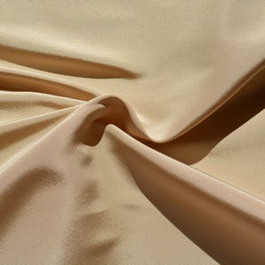 Silk Faille Fabric Beige 55" Wide Luxury Fabric | *By the 1/2 Yard*