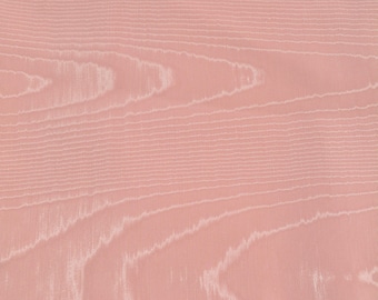 Moiré Fabric | New Pink OEKO-TEX Recycled Designer Deadstock | Dresses, Skirts, Special Occasion | By the Yard