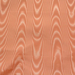 Heavyweight Silk Moiré Taffeta Fabric | Orange Silk Watered Taffeta | *By the 1/2 Yard*