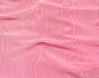 Moiré Fabric | Pink OEKO-TEX Recycled Designer Deadstock | Dresses, Skirts, Special Occasion | By the Yard