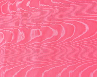 Moiré Fabric | Dark Pink OEKO-TEX Recycled Designer Deadstock | Dresses, Skirts, Special Occasion | By the Yard