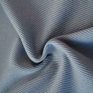 Wool Gabardine Fabric | Heavyweight Double-Faced Wool Twill | Gray Upholstery Home Decor | By the 1/2 Yard