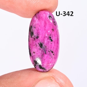 Naturlig Rubin Zoisit Cabochoner Oval & Päronformad Lös Ädelsten, Trådlindad Sten, Smyckestillverkningstillbehör
