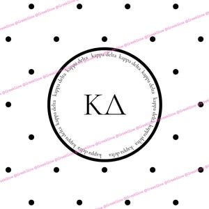 Classy Kappa Delta Sorority Wall Decor Poster, Sorority Dorm Decoration, University College Art