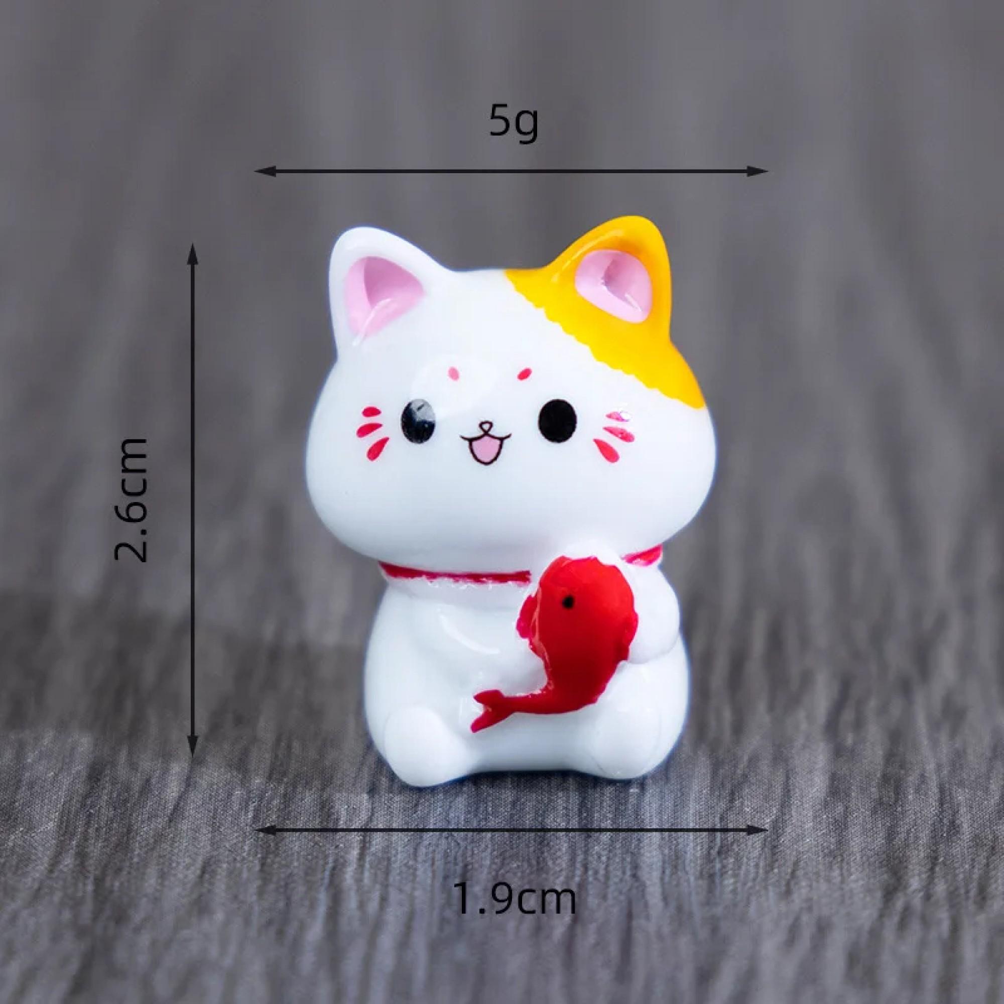 幸運の招き猫の置物（6個）：ミニコレクション風水装飾 - Etsy 日本