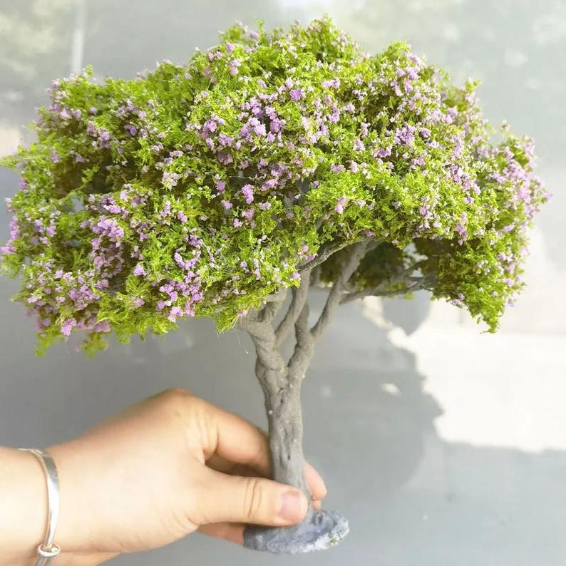 Miniature Wire Tree Model: 25cm Green Diorama Scenery - Etsy