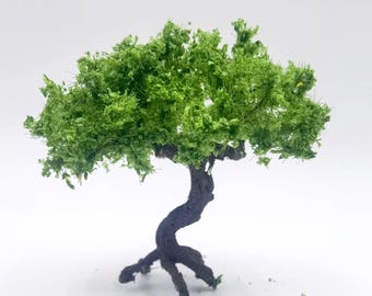 Miniature Mountain Pine Tree Model: Realistic Diorama Tree