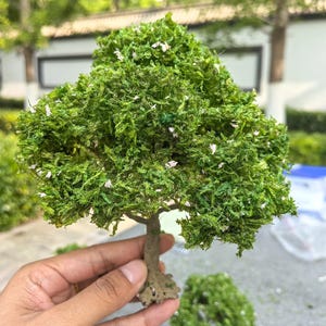 2PCS 15cm Miniature Wire Trees – Model Plants for DIY Diorama, Train Layout, Military Sand Table, Railway Scenery Decoration craft supply