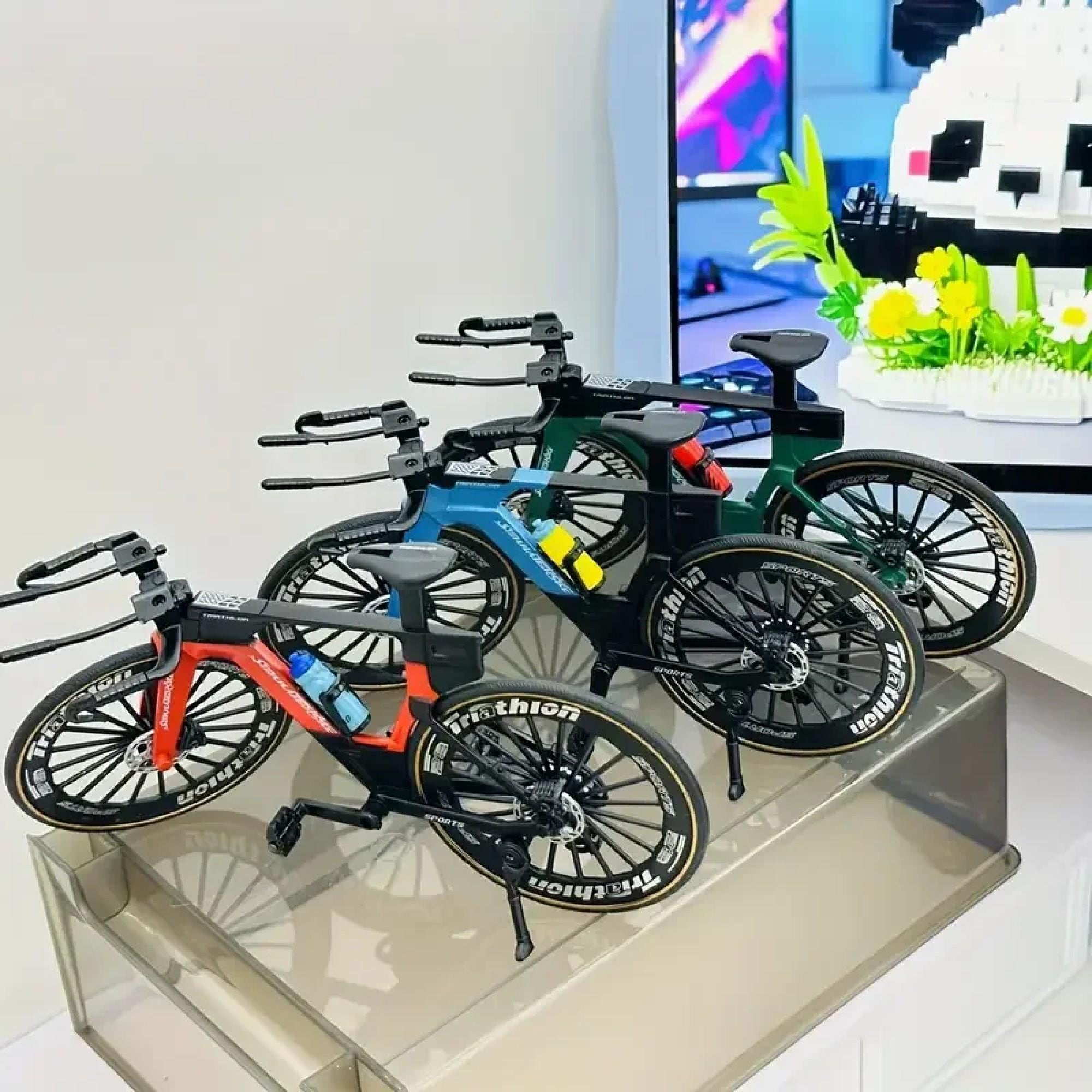 1:8 Mini modèle de vélo en alliage moulé sous pression 19cm doigt en métal adulte rouge Mini vélo Simulation Collection cadeaux jouets filles 14 +  26
