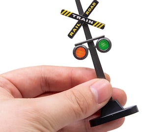 8pcs Miniature Traffic Signs: ABS Plastic Diorama Scenery craft supply.