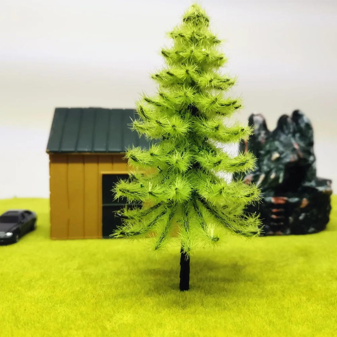 5 Pcs Miniature Model Trees (13.5cm): Diorama Scenery, Railway Layout ...