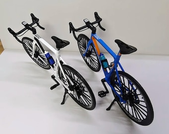 Mini Alloy Mountain Bike Model: Diecast Metal Finger Bicycle Toy