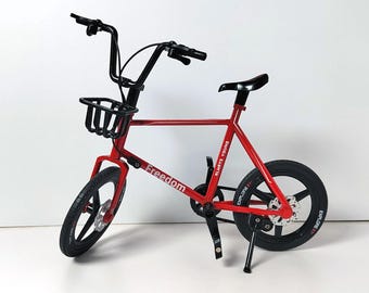 Diecast Mini Mountain Bike Model – 1:8 Alloy Desk Decor