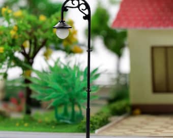 HO Scale LED Straßenlaternen (10 Stück) | 1:87 Miniatur Diorama Beleuchtung