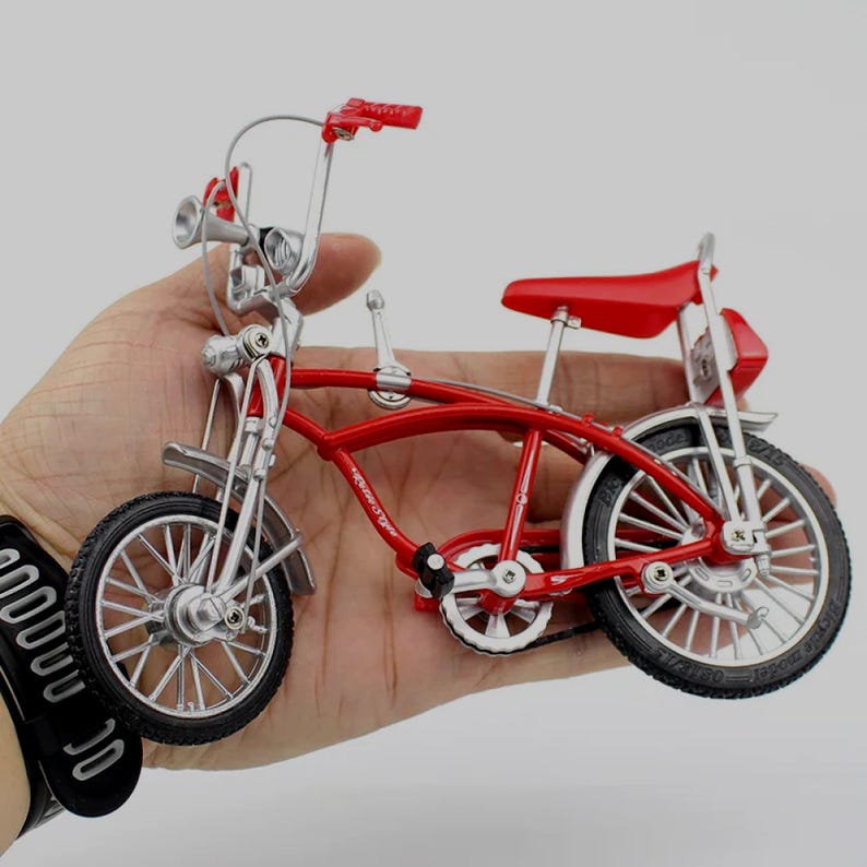 1:10 Diecast Alloy Bicycle Model, Mini Metal Mountain Bike, Finger Bike Simulation, Collectible Mini Bike Gift. image 1