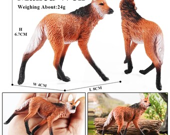 Realistic Gray Wolf Figurine: PVC Wild Animal Miniature - Etsy Canada
