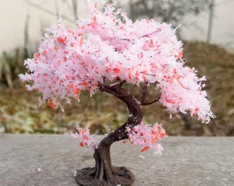 Sakura Tree Model: Miniature Japanese Cherry Blossom for Dioramas
