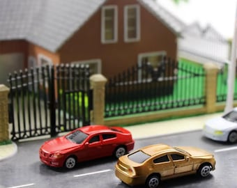 Miniature Model Cars (10pcs) 1:75, 1∶100 Scale, Diorama, Craft Supply