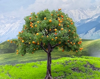 Miniature Fruit Tree Model: DIY Diorama, Landscaping, Craft Project