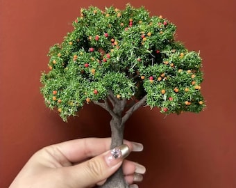 Miniature Fruit Tree Model: Diorama, Dollhouse, Train Scenery