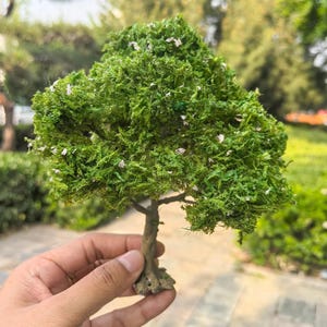 Miniature Wire Tree Model: 15cm Diorama Train Scenery