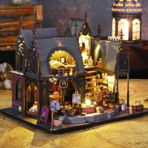 3D Wooden Villa Dollhouse Kit: DIY Miniature Architecture Model