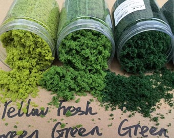 Miniature Model Tree Powder: Green Sponge Ground Flock for Dioramas