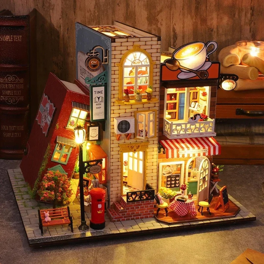 dollhouseページ DIY Wooden Dollhouse Kit: 3D Puzzle Miniature Room Decor - Etsy Canada