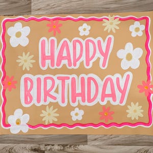 Hand-Painted Banner, Custom Event Decor, Personalized Party Banner, Wedding Backdrop, Baby Shower Sign, Custom Birthday Banner, Flowers