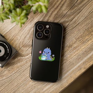 Funda para teléfono con diseño de monstruo, resistente, con personajes de dibujos animados, ideal como regalo para niños, accesorio tecnológico estético.