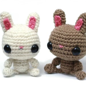 Chibi Bunny Amigurumi Crochet Pattern Bunny Rabbit Amigurumi | Kawaii Bunny Plush Toy | PDF Digital Download- Easy Beginner Friendly Pattern