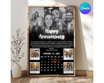 Valentinstag Geschenk Benutzerdefinierte Paare Foto druckbare Jahrestag Geschenk Benutzerdefinierte Polaroid-Foto-Geschenke Benutzerdefinierte Jahrestag Vorlage Geburtstagspaargeschenk