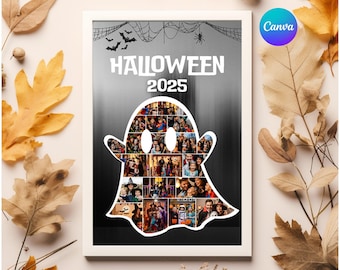 Custom Halloween Photo Collage Halloween Memories Halloween memory keepsake Ghost Halloween Décor Spooky Wall Art Halloween Party Memory