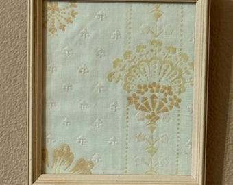 United-DeSoto framed vintage wallpaper sample, OOAK