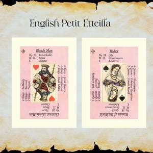 Dainty Rose Petit Etteilla Oracle Deck / Inglés Petit Eteilla / Cartomancy Deck