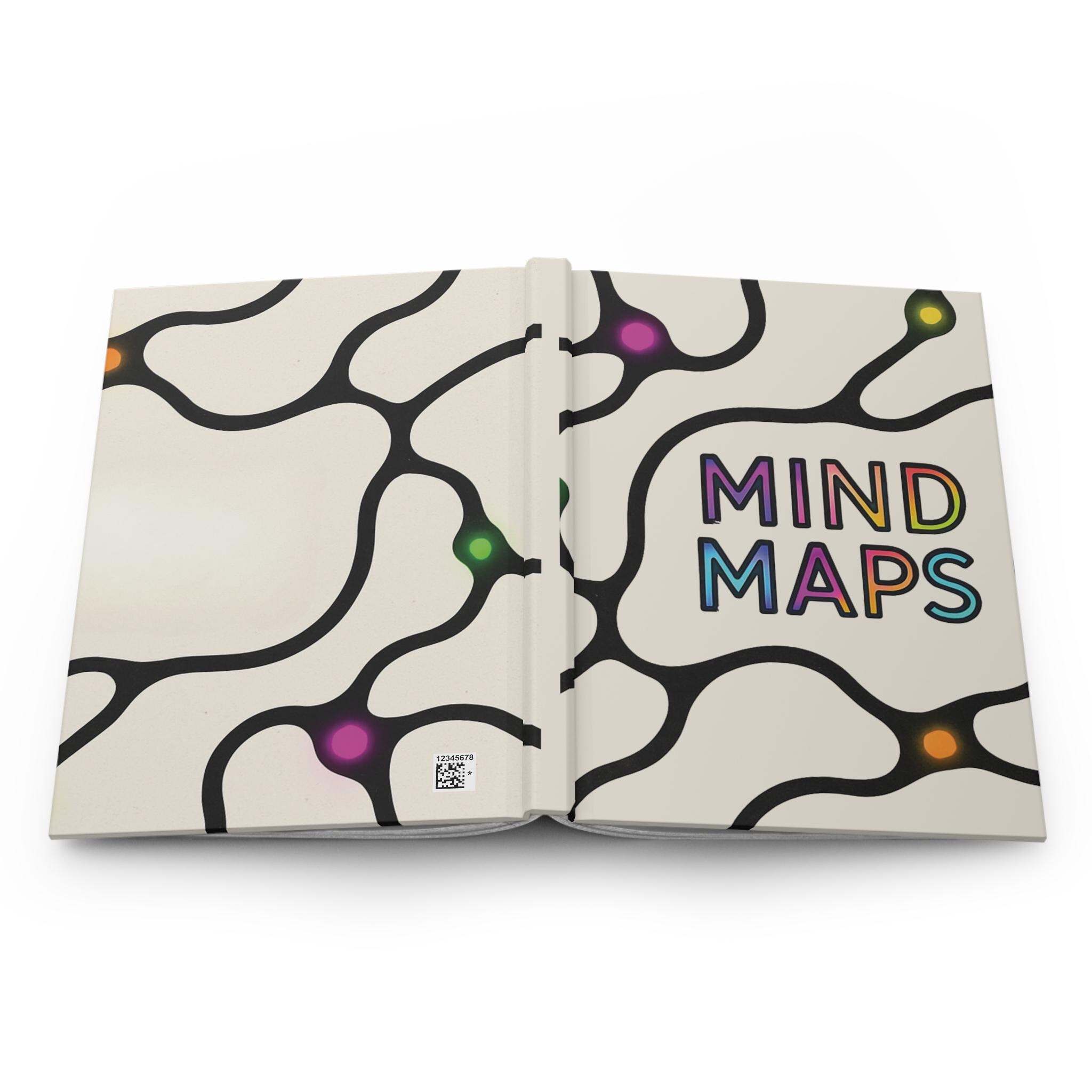 Mindmap Notebook Mind Map Notebook – Hardcover Brainstorming & Idea Journal, 150 Lined ...
