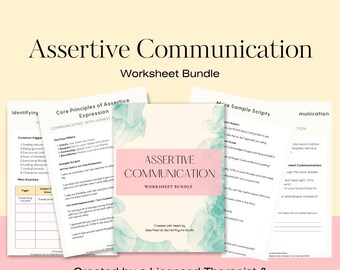 Durchsetzungsstarke Kommunikation Arbeitsbuch | Druckbare Schriften, Grenzen (PDF)