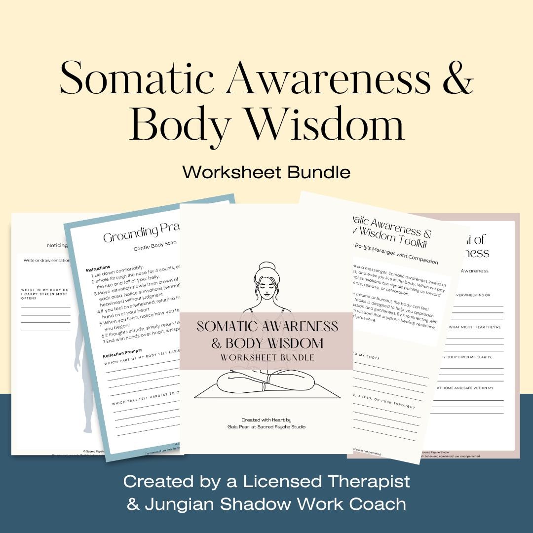 Somatic Awareness Toolkit: Body Wisdom, Grounding, Self-care (PDF) - Etsy