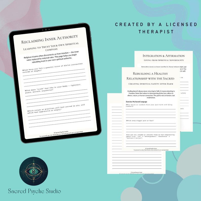 Religious Trauma Healing Worksheet | Spiritual Deconstruction Bundle ...