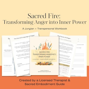 Arbetsbok för ilsketransformation | Jungianskt skuggarbete (PDF-mönster)