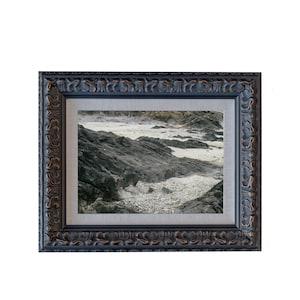 Framed Riverbed Fine Art Print: Baroque Style Frame