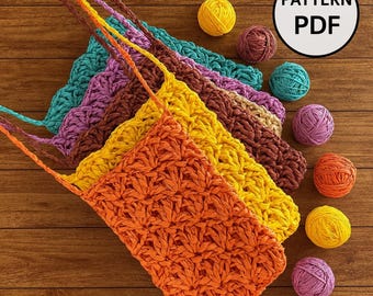 Patron de sac pour téléphone au crochet : tutoriel PDF facile à faire soi-même en bandoulière