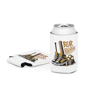 Maulz Survival Bear Can Cooler: Funny Neoprene Drink Holder