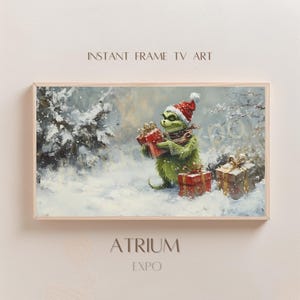 El Grinch Verde robando la Navidad Samsung Frame TV Art 4K El Grinch Verde de Navidad El Grinch Dr. Seuss Elfo de Whoville Sr. Grinch, GTVG3