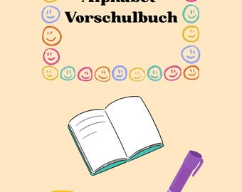 Alphabet Preschool Book | Learn to Write Letters | ABC Tracing Book for Children | Writing Practice PDF | Preschool Worksheets to Print